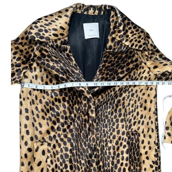 MNG Suit by Mango Leopard Faux Fur Coat – Size Small (New Without Tag) So Soft - Picture 10 of 15